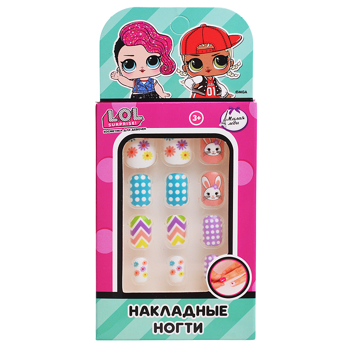 Накладные ногти "Лол"