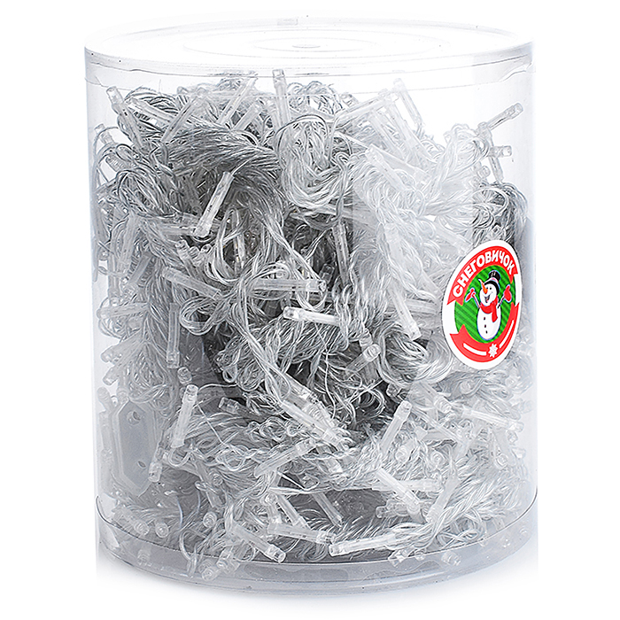 Электрогирлянда-занавес 6*3м, 640 ламп, синий в пакете 