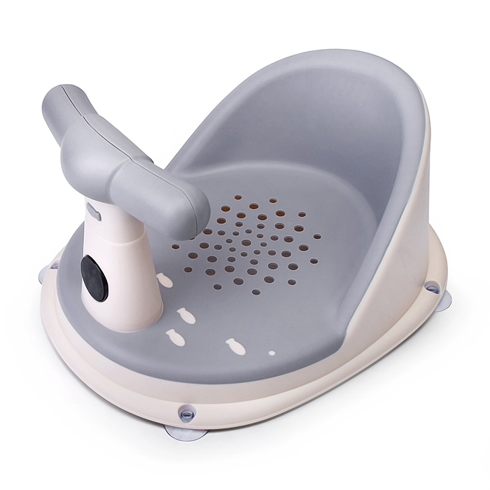 Детский стульчик - сиденье с термометром (серый)