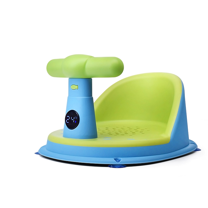 Детский стульчик - сиденье с термометром (зеленый)