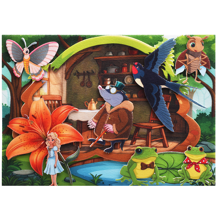 Дюймовочка, фетр