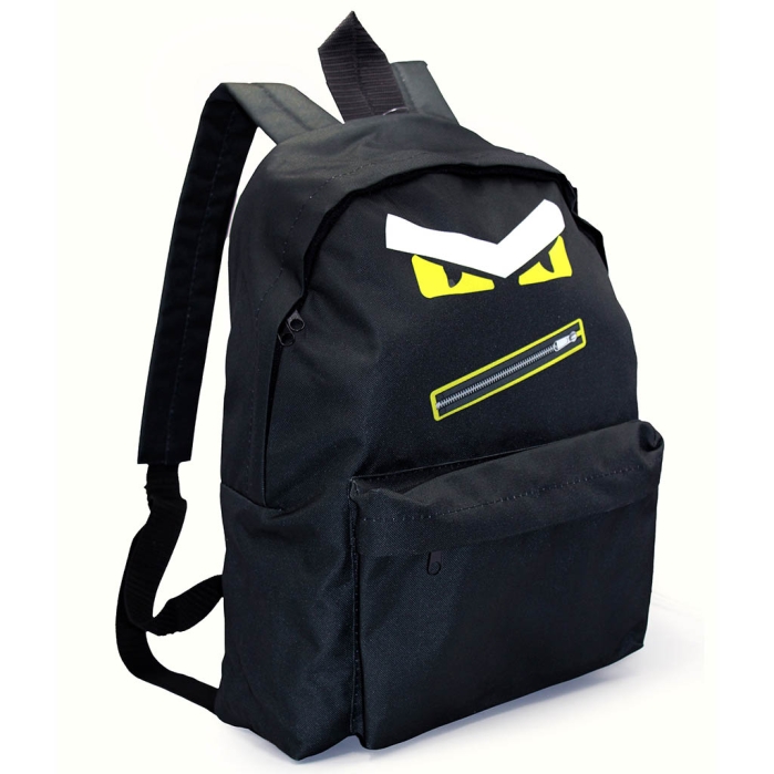 Рюкзак мягкий "Глаза" 1 отделение, на молнии с двумя бегунками, большой карман на молнии снаружи