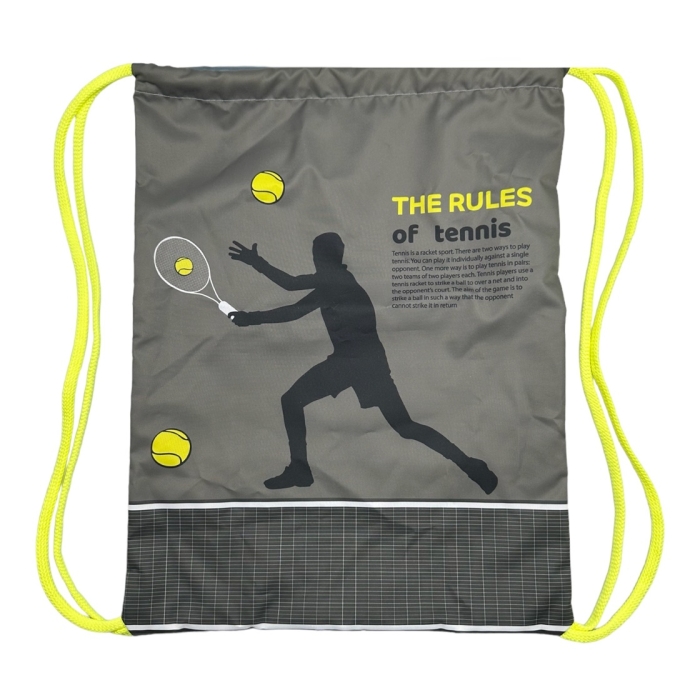 Мешок для обуви "Теннис" 1 отделение, 370х470мм, петля для подвеса, полиэстер, 210 ден