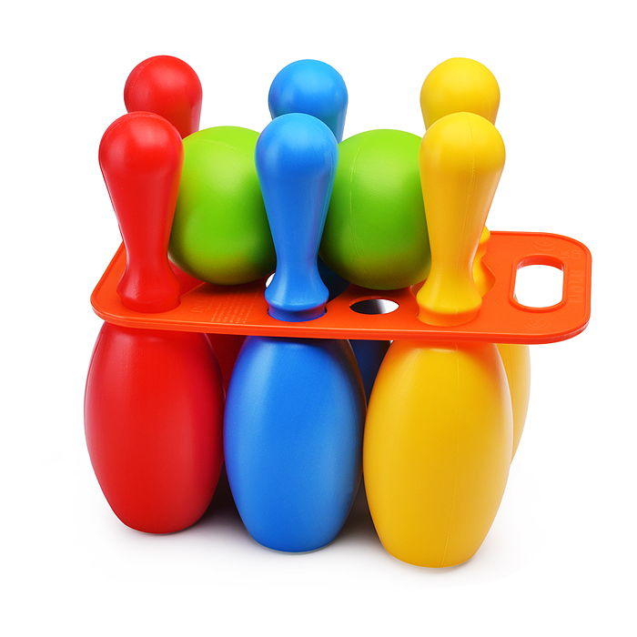 Набор боулинг с держателем, средн.
