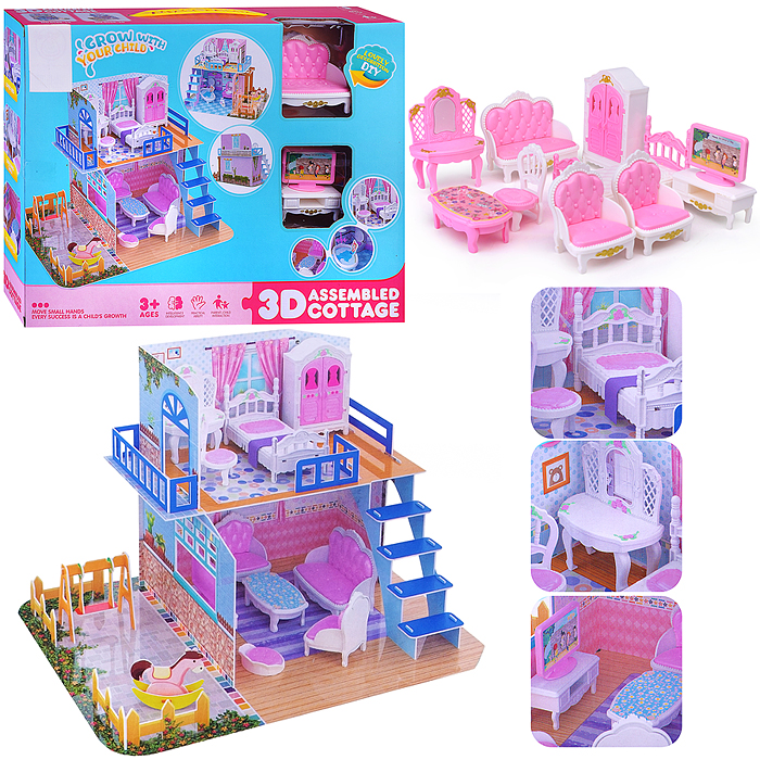 Дом для куклы 0588-20 "Хорошая семья" в коробке