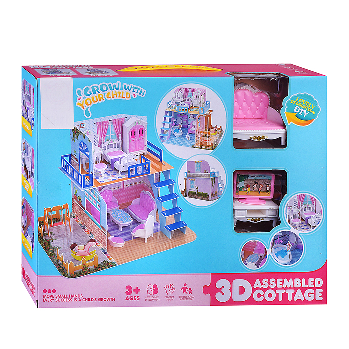 Дом для куклы 0588-20 "Хорошая семья" в коробке