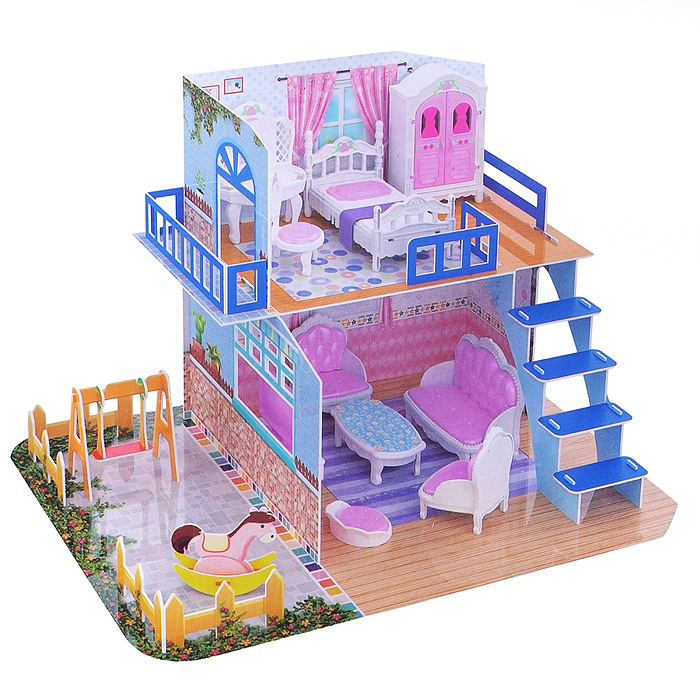 Дом для куклы 0588-20 "Хорошая семья" в коробке