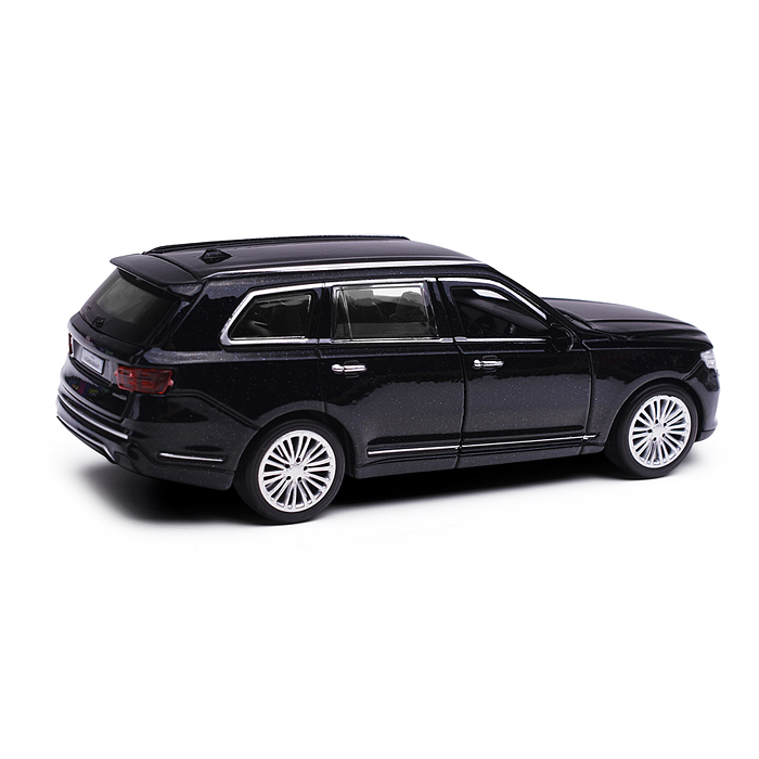 Машина металл Аурус Комендант 12,5 см, (двери, багаж, черный) инерц, в коробке 