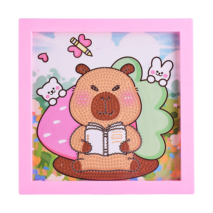 Мозаика алмазная 00-7590 "Капибара" 20*20см