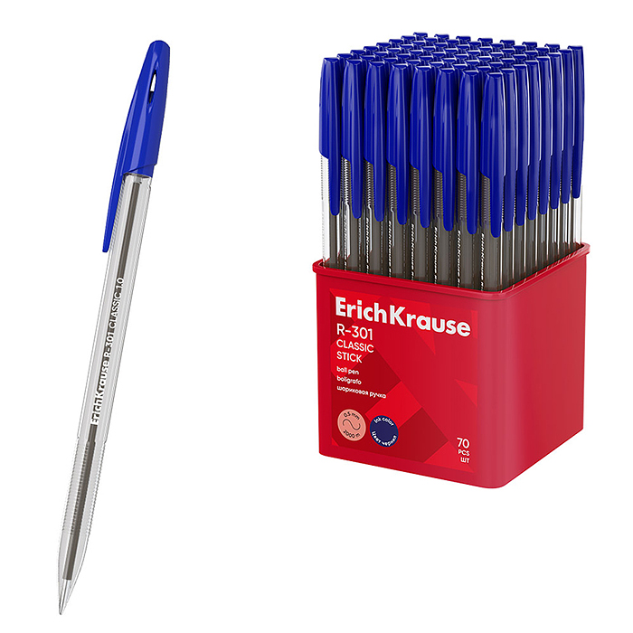 Ручка шариковая R-301 Stick Classic 1.0, цвет чернил синий 