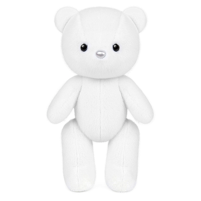 Мишка Белый, 20 см, в коробке