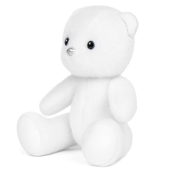 Мишка Белый, 20 см, в коробке