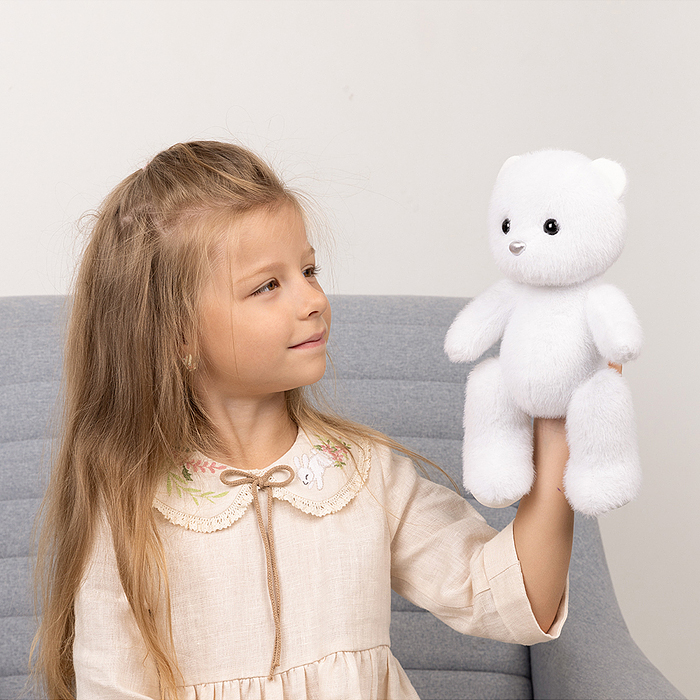 Мишка Белый, 20 см, в коробке