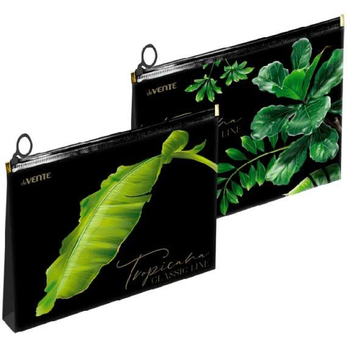 Папка на молнии с расширением "Tropicana" A5 (240x170x30 мм) 180 мкм, непрозрачная