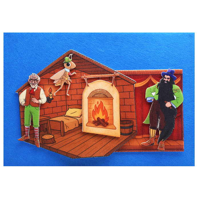 Золотой ключик, фетр