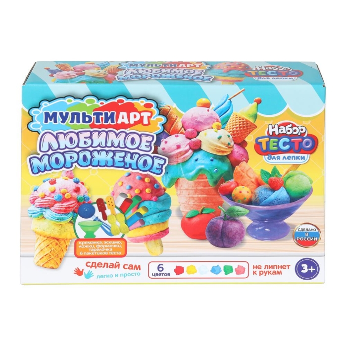 Набор для лепки "Любимое мороженое" 24 см Набор для лепки "Любимое мороженое" 24 см