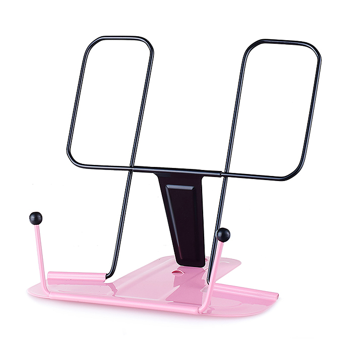 Подставка для книг с упором, розовая 