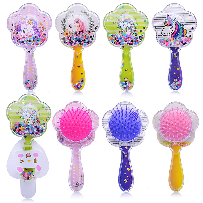 Расческа-шейкер 00-3604 "Радужный единорожка" Микс