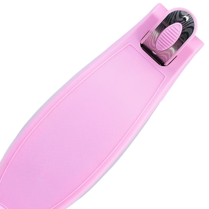 Самокат 3-х колесный ROCKET,колеса PU со светом, ABEC 7, розовый