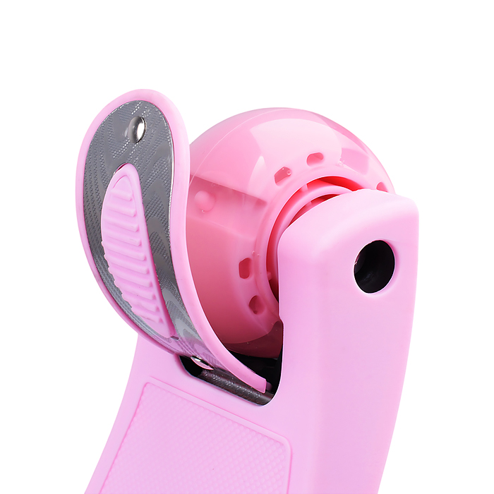 Самокат 3-х колесный ROCKET,колеса PU со светом, ABEC 7, розовый