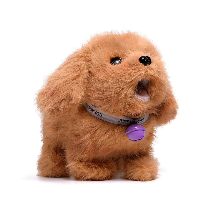 Собака 00-6812 "Ричи" (бегает, записывает, лает, виляет хвостом, открывает пасть) в пакете