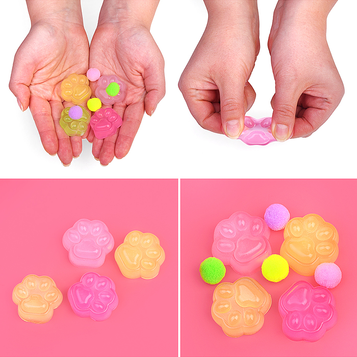 Игрушка - Антистресс 00-5344 "Лапка" гелевая, с шариками, в пакете