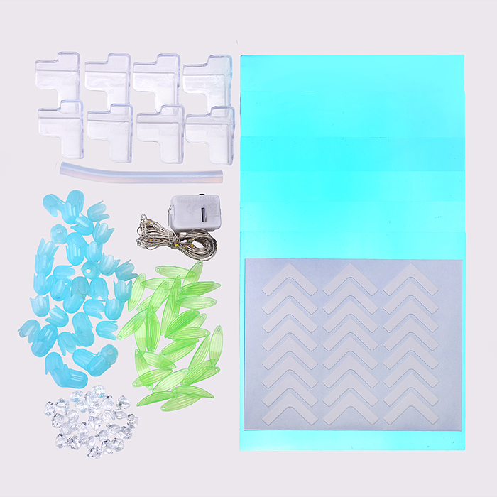 Набор для творчества-светильник XYD-04 "Куб" голубые тюльпаны, в пакете