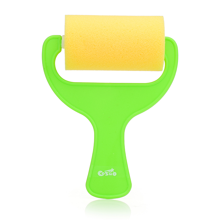 Набор валиков фигурных "Cosmo" 4 шт - 4 формы, из спонж-материала, пластиковая ручка, в пла