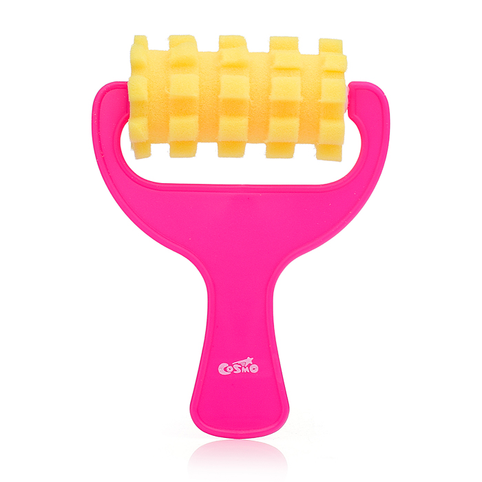 Набор валиков фигурных "Cosmo" 4 шт - 4 формы, из спонж-материала, пластиковая ручка, в пла