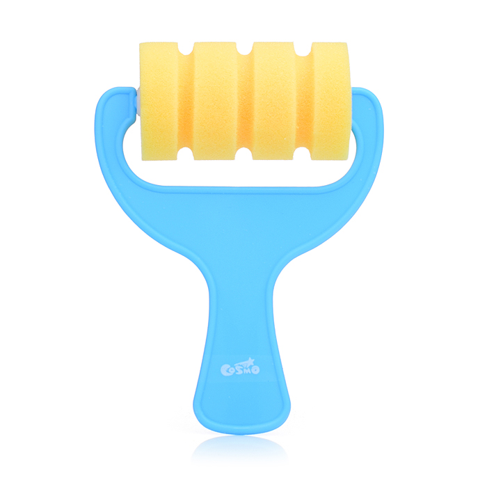 Набор валиков фигурных "Cosmo" 4 шт - 4 формы, из спонж-материала, пластиковая ручка, в пла