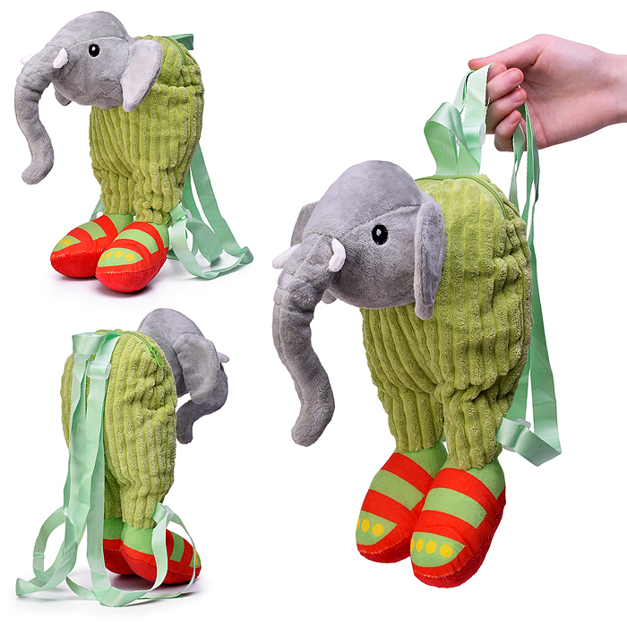 Мягкая игрушка М1628 "Слон" в сандалях, 30 см.