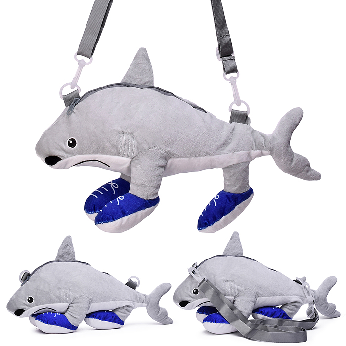 Мягкая игрушка М1625 "Акула" в кедах, 35 см.