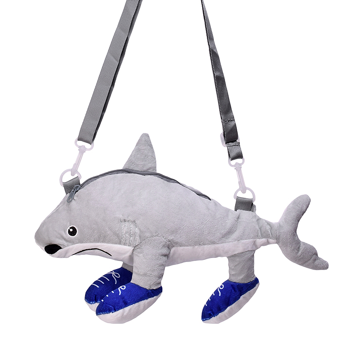 Мягкая игрушка М1625 "Акула" в кедах, 35 см.