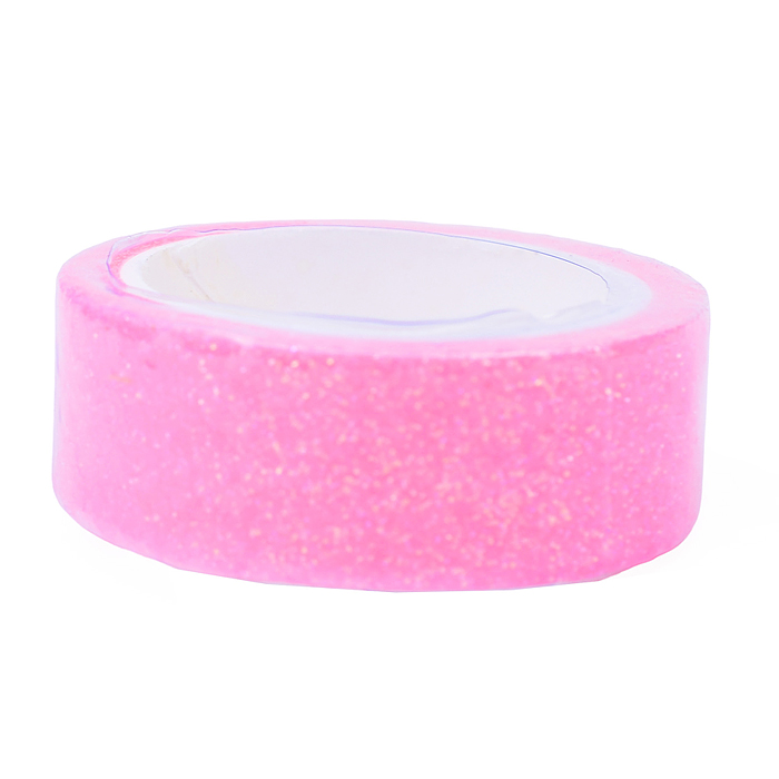 Клейкая лента декоративная "Glitter. Pastel" с блестками, полипропиленовая основа, 15 ммx2м.