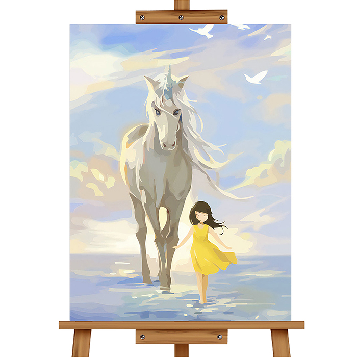 Картина по номерам MKR4030-74 "Единорог" 40*30 см.