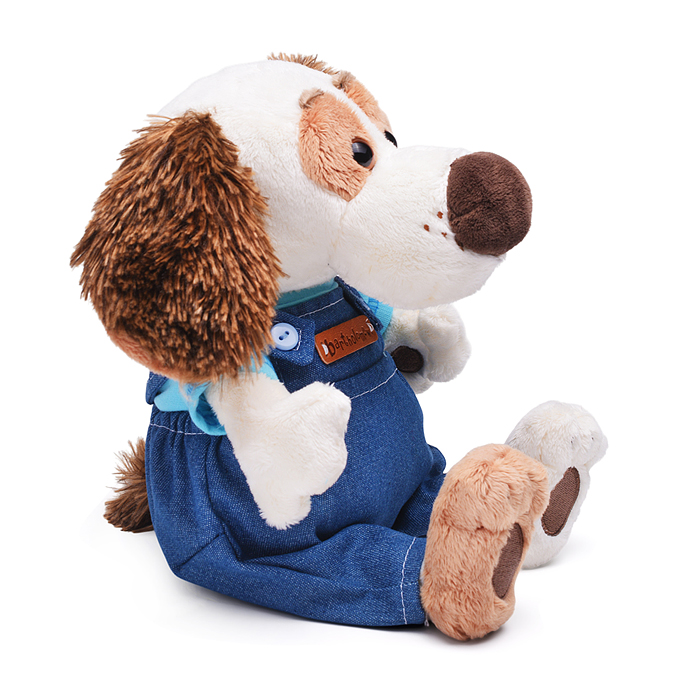 Собака Бартоломей baby в комбинезоне "Деним"