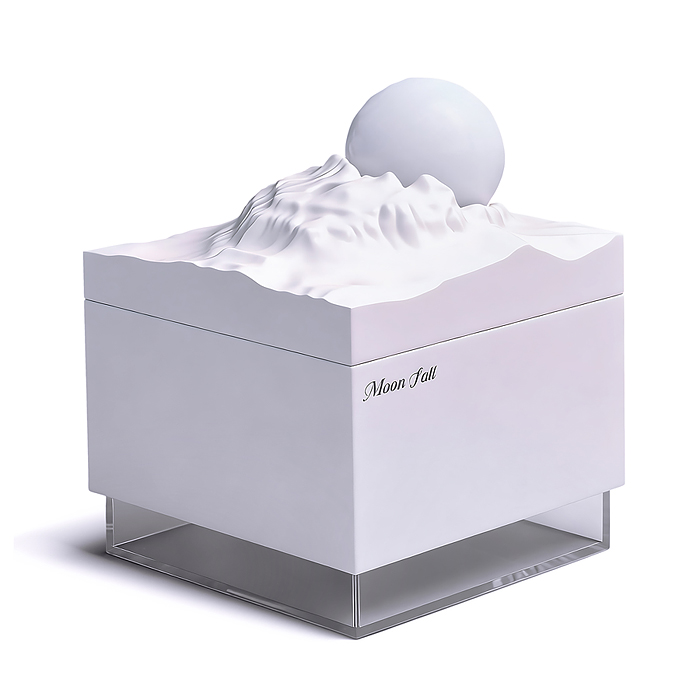 Светильник-увлажнитель JSQ-3 "Луна" цвет белый, в коробке