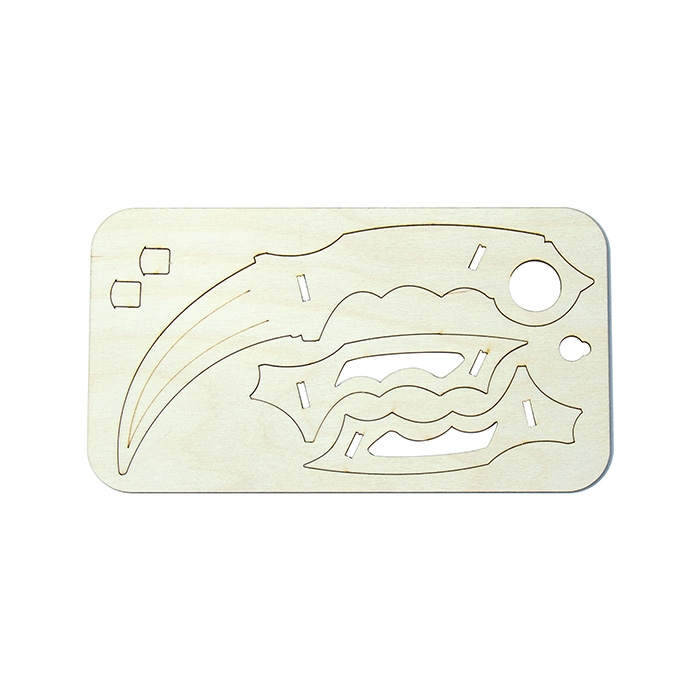 Нож Керамбит, деревянный конструктор