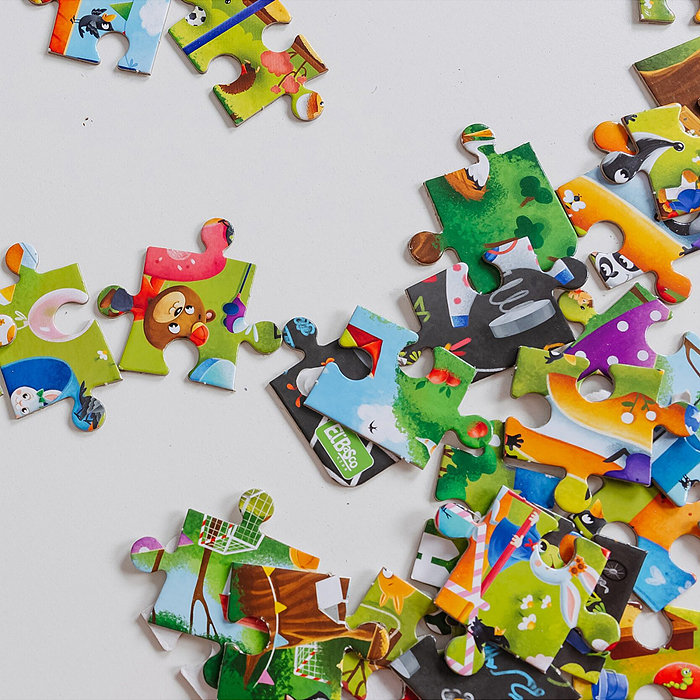 Пазл 80 "Детская площадка" Виммельбух