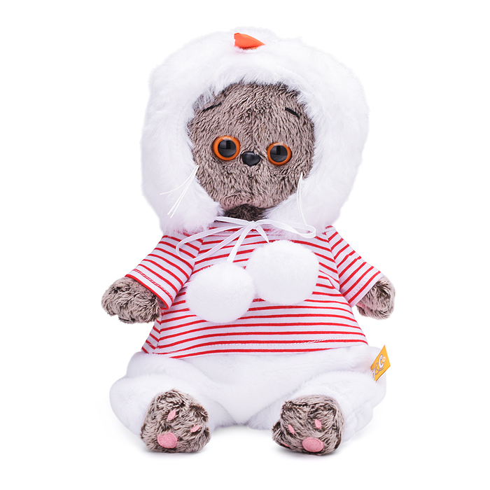 Кот Басик baby в костюмчике "Снеговик"