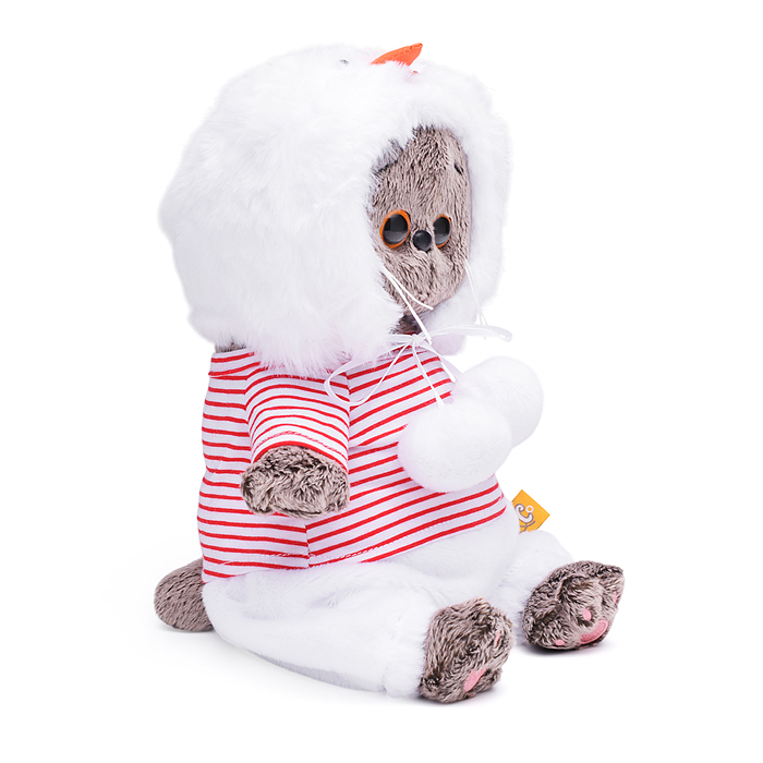 Кот Басик baby в костюмчике "Снеговик"