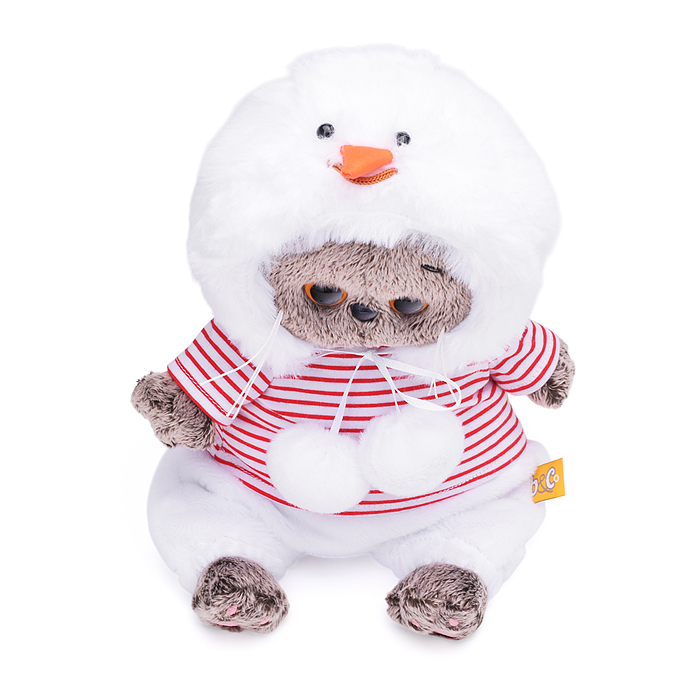 Кот Басик baby в костюмчике "Снеговик"