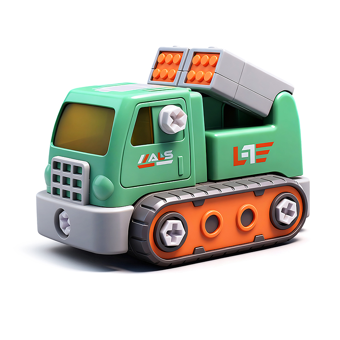 Конструктор ECXP2104-2 "Робот" с отверткой, в коробке