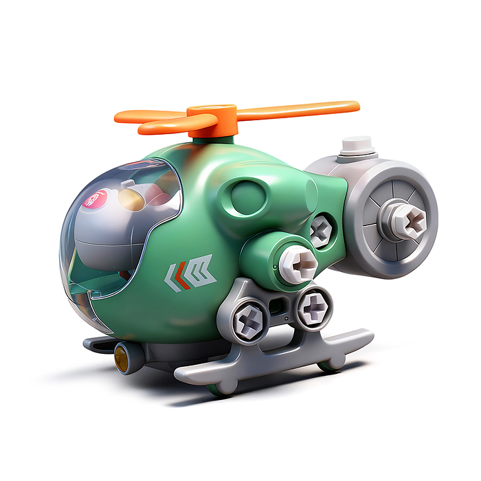 Конструктор ECXP2104-2 "Робот" с отверткой, в коробке