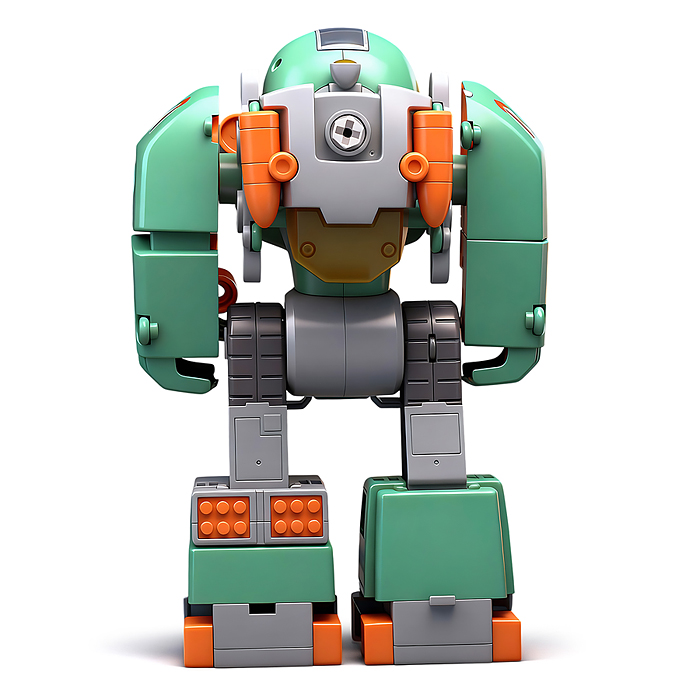 Конструктор ECXP2104-2 "Робот" с отверткой, в коробке