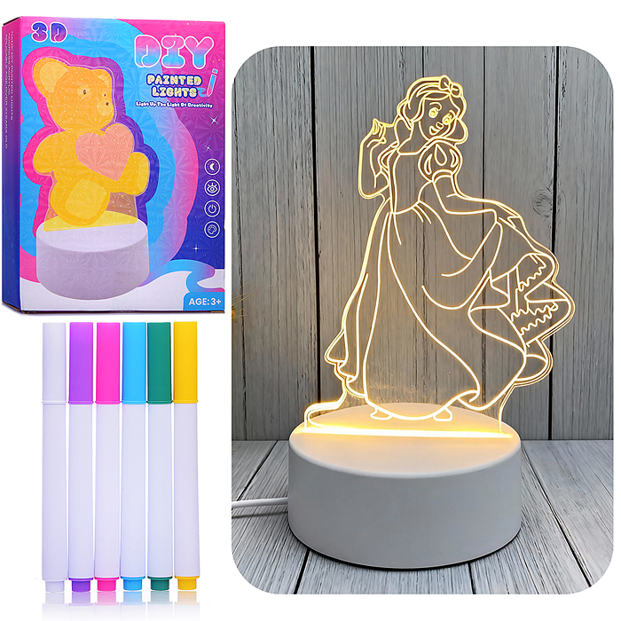 Ночник детский CY721-5 "Принцесса" в коробке