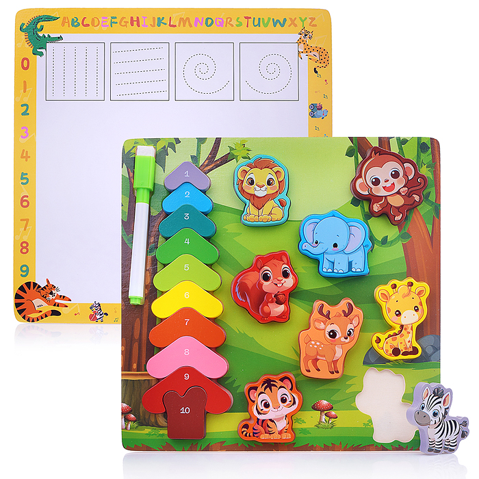 Пазл-вкладыш D2212 "Лесные зверята"