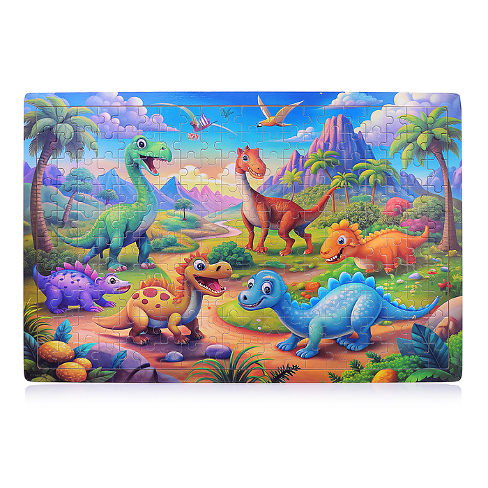 Пазл D2177 "Мир динозавров"