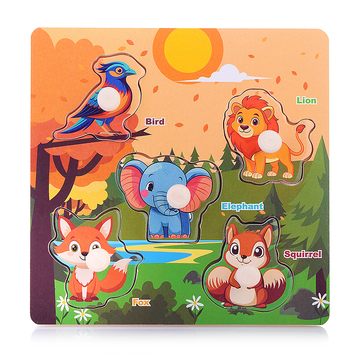 Пазл-вкладыш D2194 "Животные"