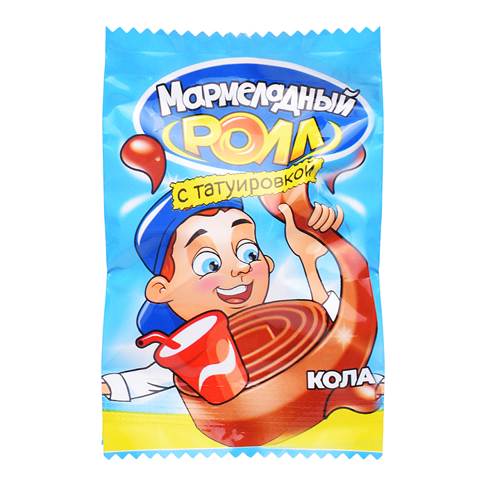 Мармелад "Мармеладный ролл" с татуировкой 12гр*36шт